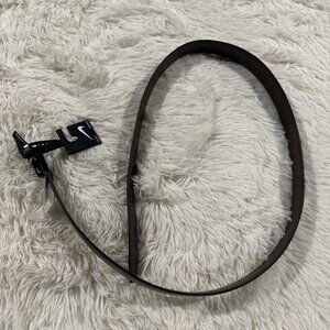 Nike Mens NEW reversible belt black brown vegan leather L 38-40